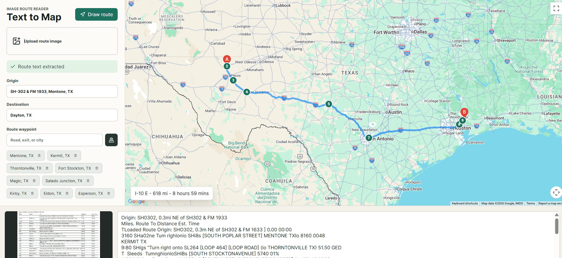 Route Visualization Tool - MVP